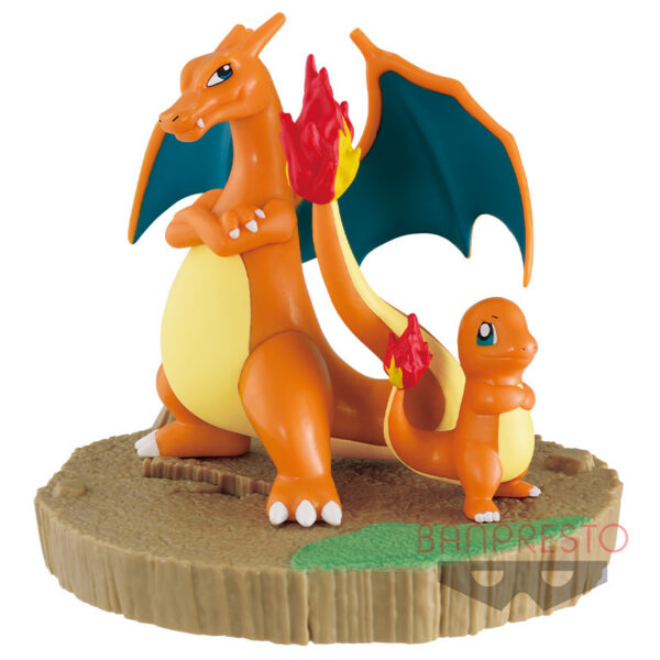 Pokemon Relaxation Time PVC Statue Charizard & Charmander 10x12 cm
