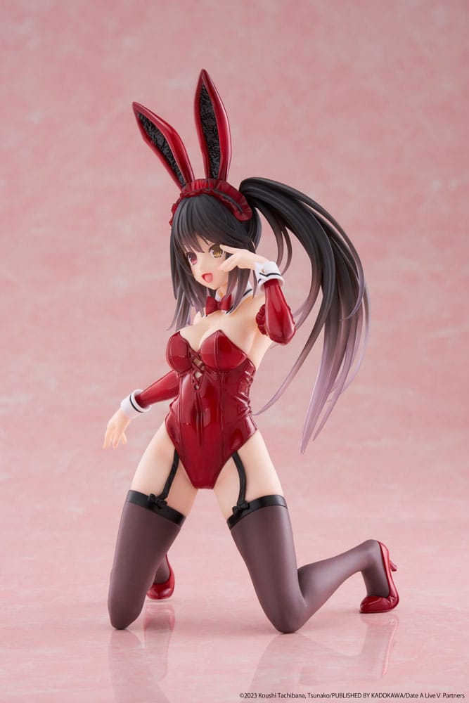Date A Live V PVC Statue Desktop Cute Figure Kurumi Tokisaki Bunny Ver. 13 cm - Afbeelding 4