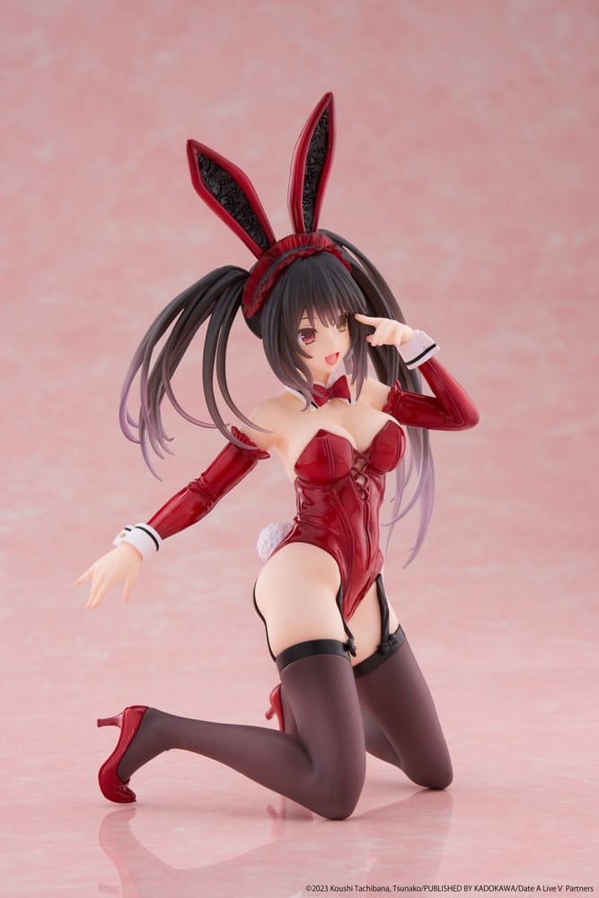 Date A Live V PVC Statue Desktop Cute Figure Kurumi Tokisaki Bunny Ver. 13 cm - Afbeelding 6
