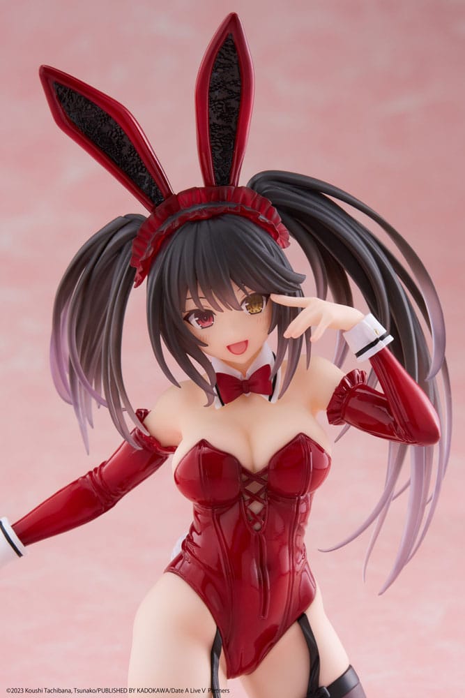 Date A Live V PVC Statue Desktop Cute Figure Kurumi Tokisaki Bunny Ver. 13 cm - Afbeelding 9