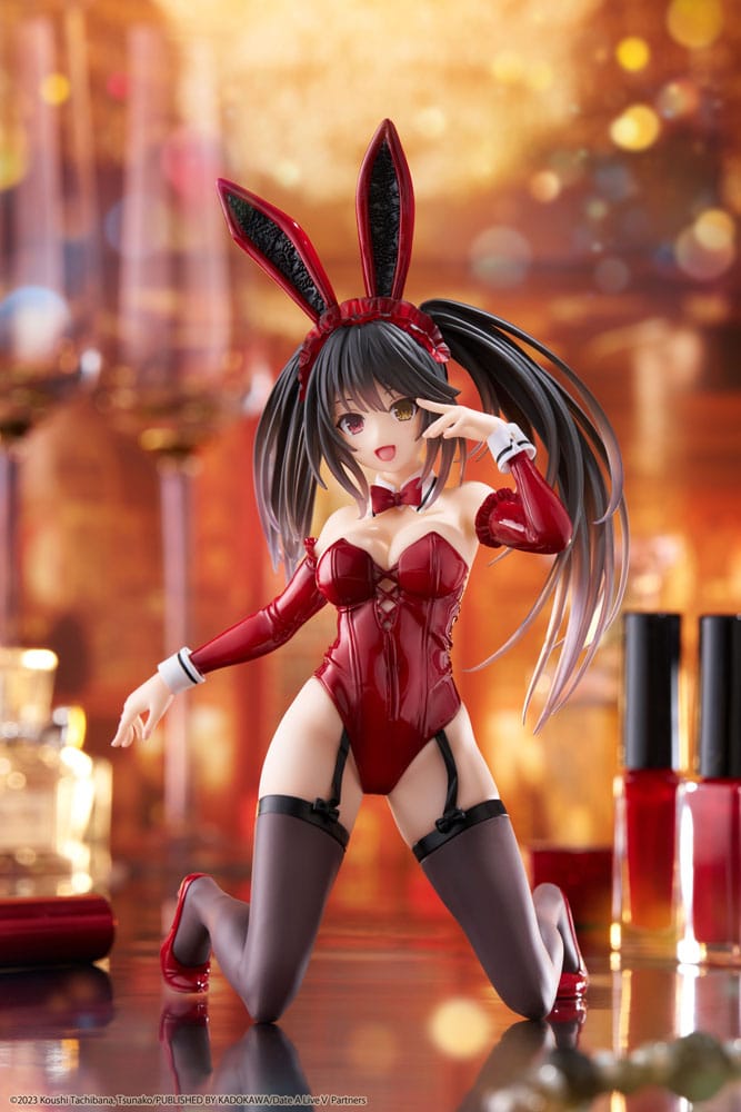 Date A Live V PVC Statue Desktop Cute Figure Kurumi Tokisaki Bunny Ver. 13 cm - Afbeelding 11