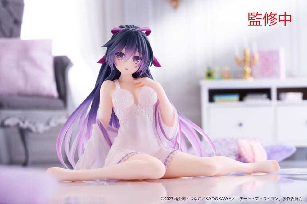 Date A Live V PVC Statue Desktop Cute Figure Tohka Yatogami Nightwear Ver. 13 cm - Afbeelding 3