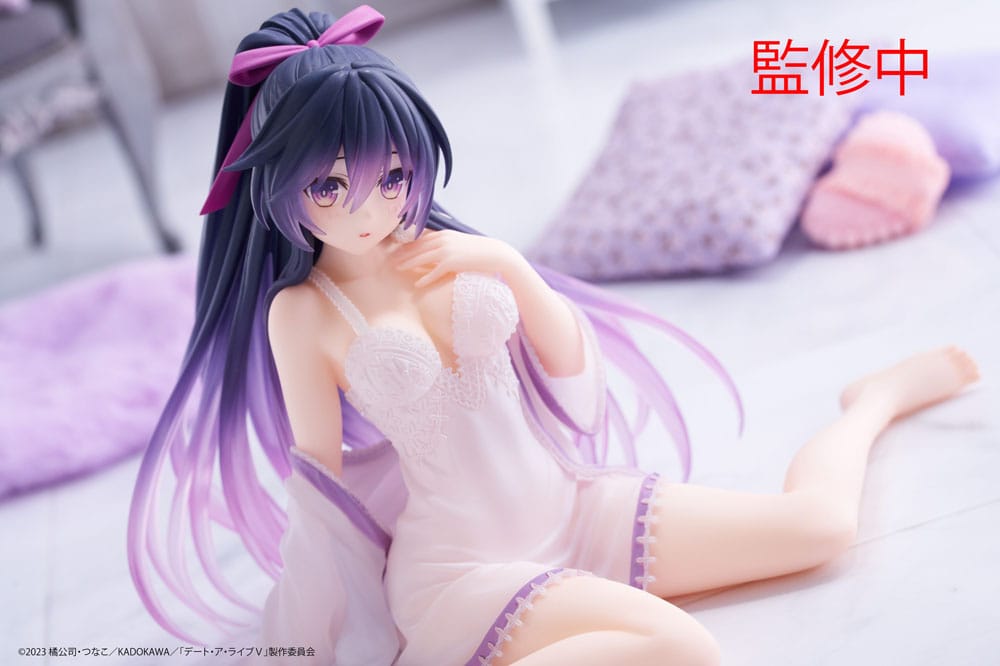 Date A Live V PVC Statue Desktop Cute Figure Tohka Yatogami Nightwear Ver. 13 cm - Afbeelding 4