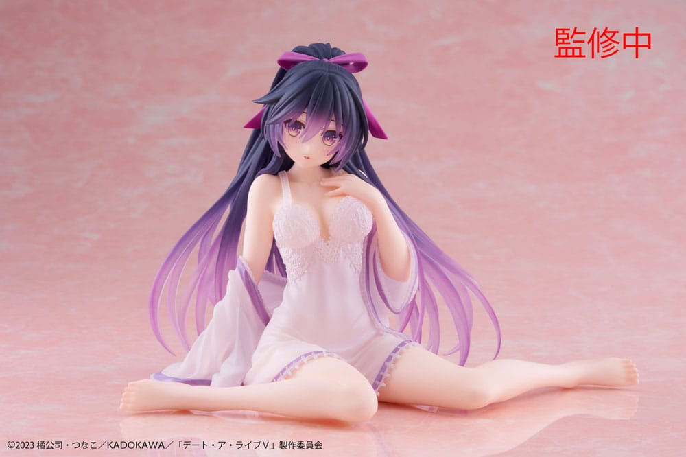 Date A Live V PVC Statue Desktop Cute Figure Tohka Yatogami Nightwear Ver. 13 cm - Afbeelding 5