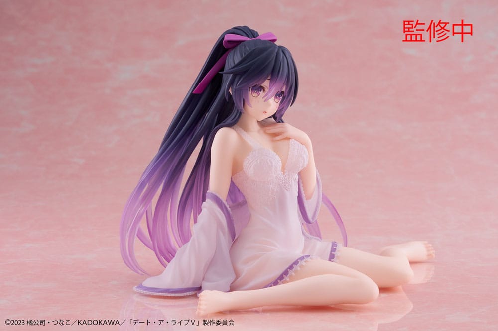 Date A Live V PVC Statue Desktop Cute Figure Tohka Yatogami Nightwear Ver. 13 cm - Afbeelding 8