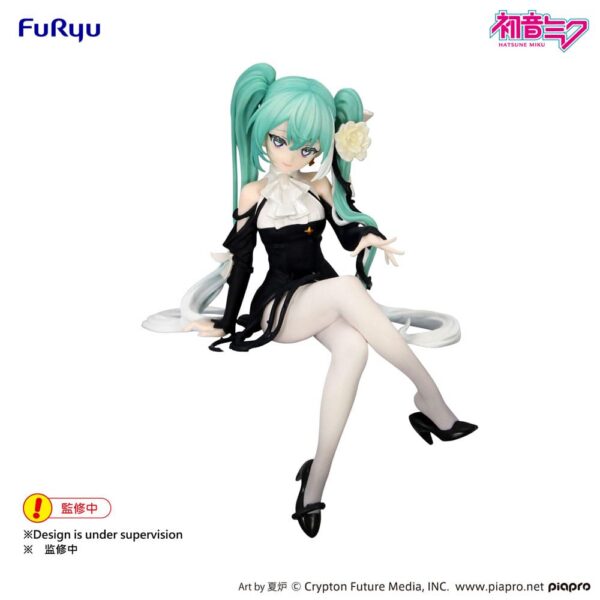 Hatsune Miku Noodle Stopper PVC Statue Flower Fairy White Rose 14 cm