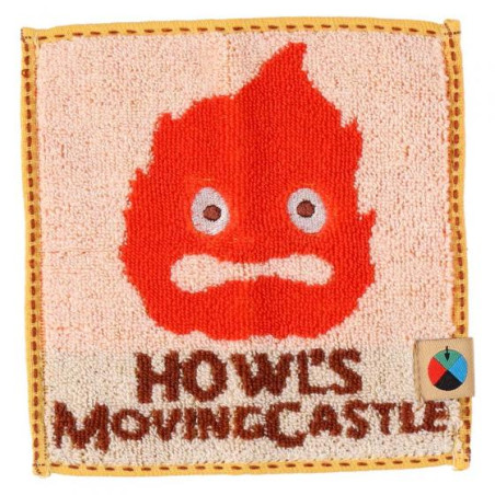 Studio Ghibli Howl's Moving Castle Mame Mini Towel Calcifer 15x15 cm