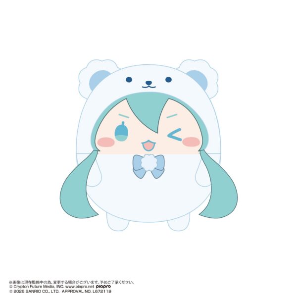 Hatsune Miku x Cinnamoroll Fuwakororin 4 (1 piece) 9 cm