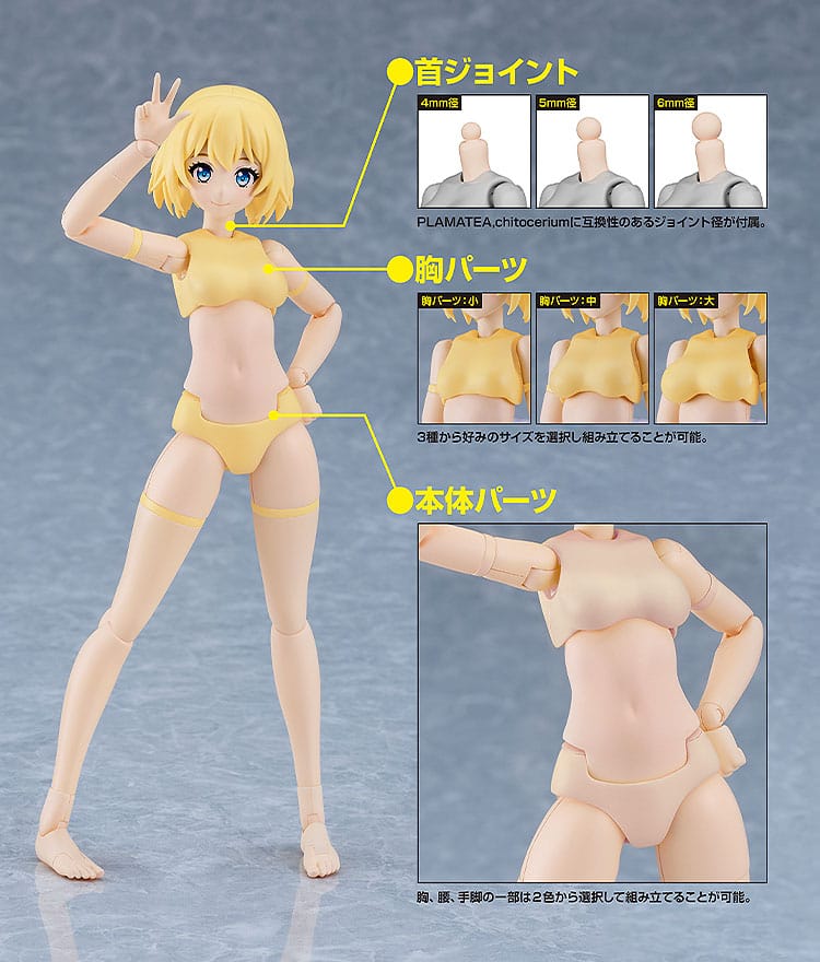 Cutie Honey Nova Plastic Model Kit PLAMATEA Muse Body: Ichika B Type 15 cm - Afbeelding 6