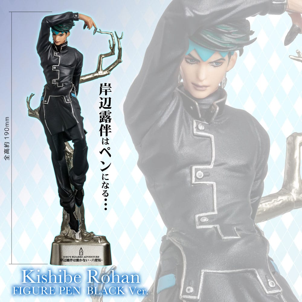 JoJo's Bizarre Adventure Figural Pen Rohan Kishibe Black Ver. 19 cm - Afbeelding 7