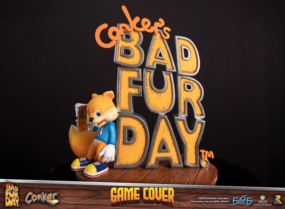 Conker´s Bad Fur Day Statue Game Cover Exclusive Edition 45 cm - Afbeelding 10