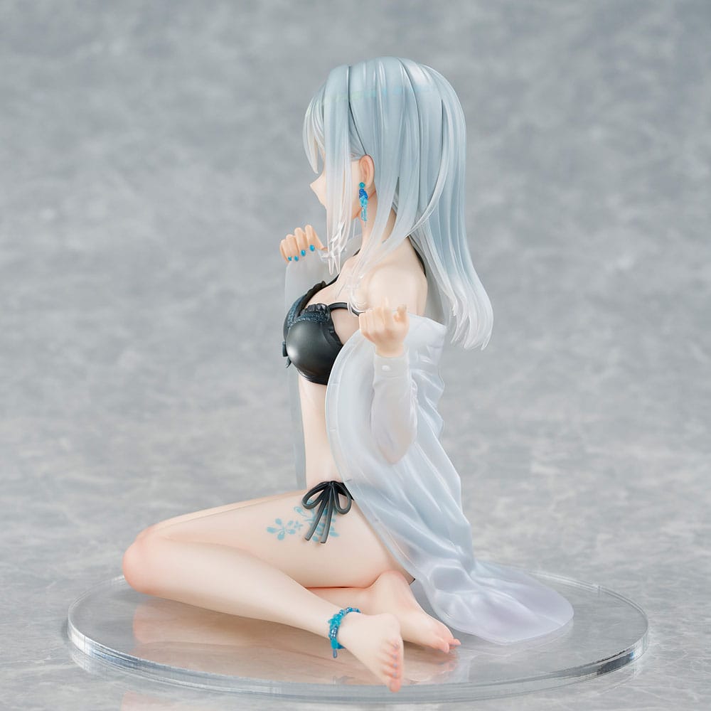 Original Character PVC Statue 1/7 Silver-Haired Girl Sky Blue Morning Special Outfit Ver. by Fuumi Illustration 16 cm - Afbeelding 4