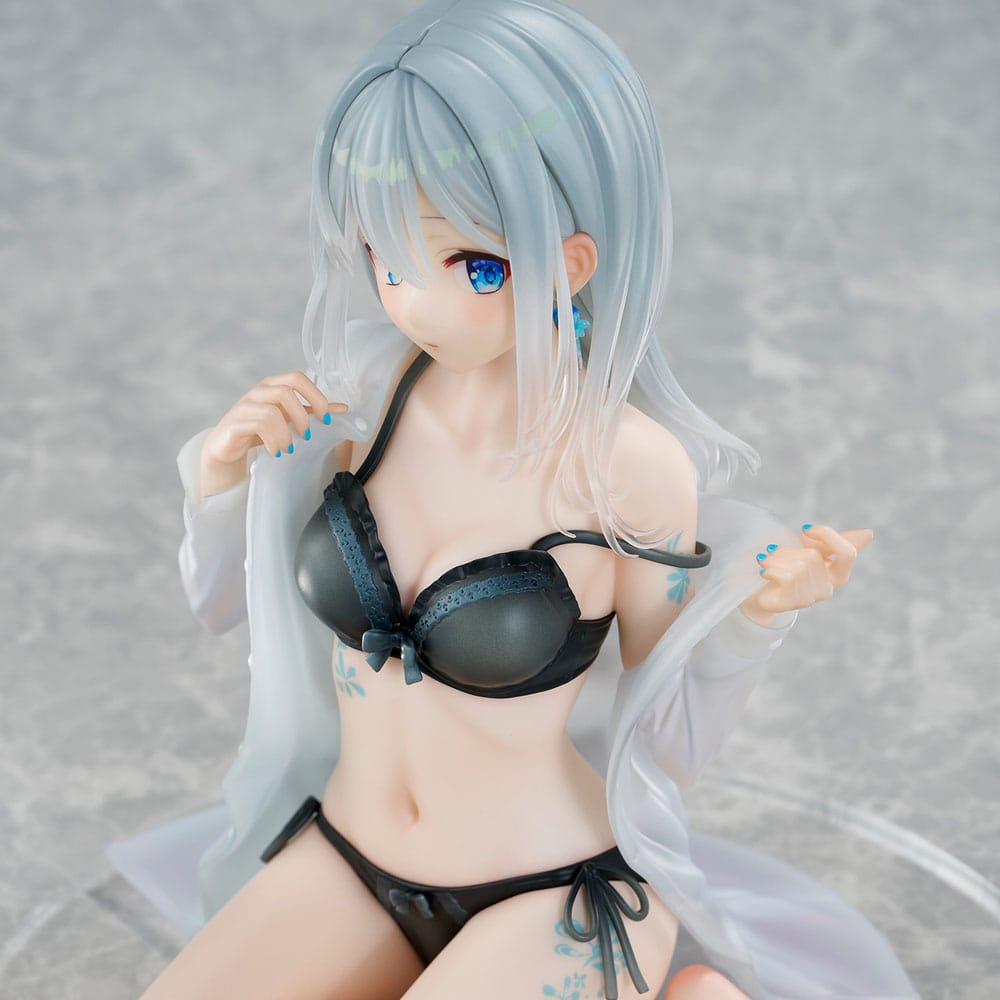 Original Character PVC Statue 1/7 Silver-Haired Girl Sky Blue Morning Special Outfit Ver. by Fuumi Illustration 16 cm - Afbeelding 14