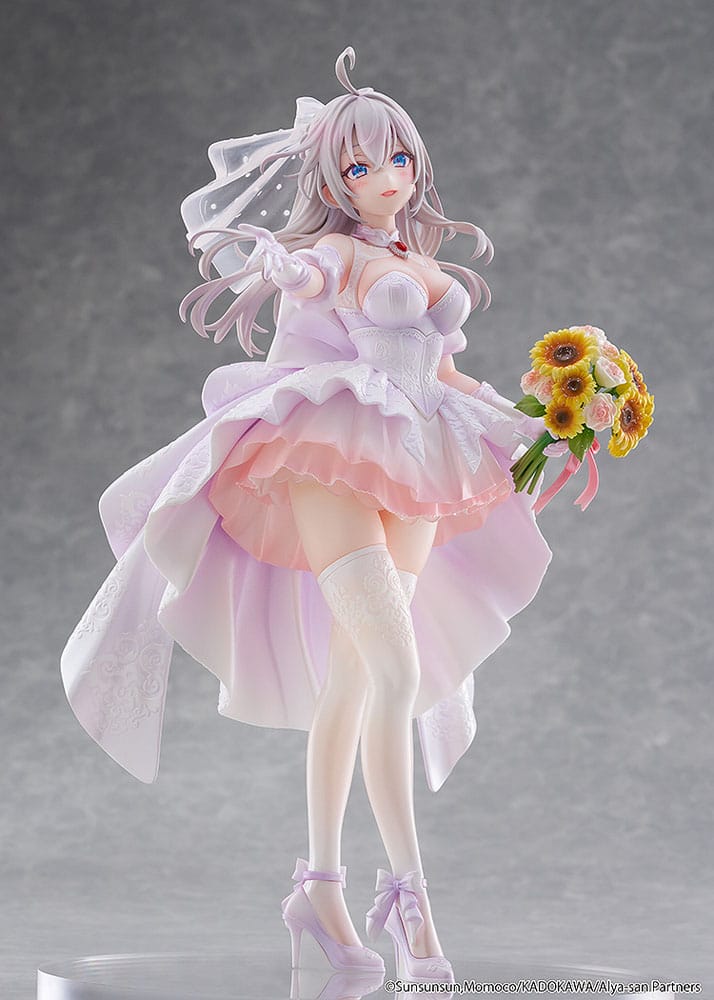 Alya Sometimes Hides Her Feelings in Russian Statue 1/7 Alisa Mikhailovna Kujou Wedding Dress Ver. 24 cm - Afbeelding 13