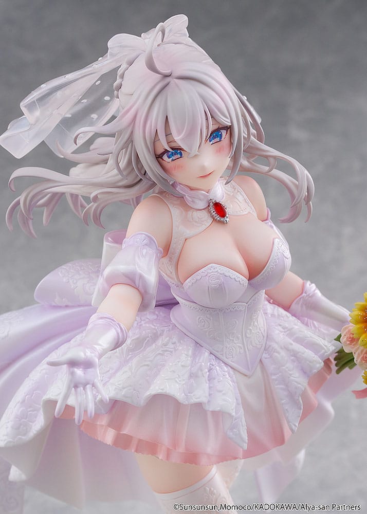 Alya Sometimes Hides Her Feelings in Russian Statue 1/7 Alisa Mikhailovna Kujou Wedding Dress Ver. 24 cm - Afbeelding 12