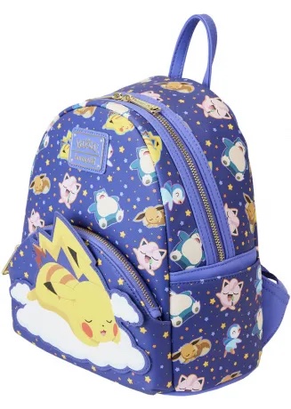 Sleeping Pikachu and Friends Mini Backpack - Afbeelding 3