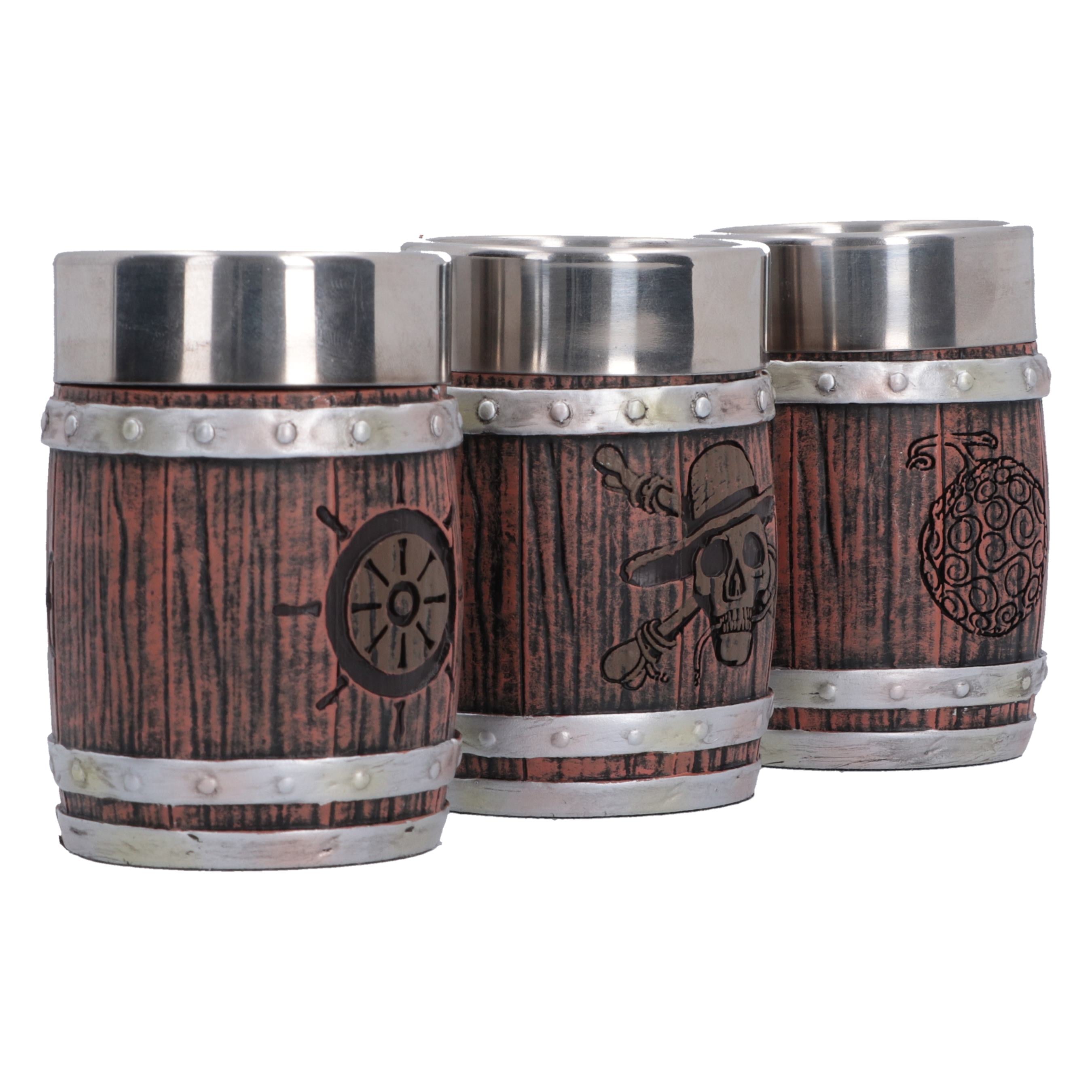 One Piece Set of 3 Shot Glasses Barrel - Afbeelding 4