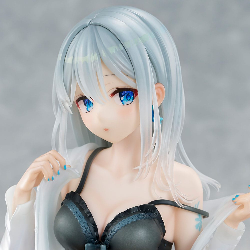 Original Character PVC Statue 1/7 Silver-Haired Girl Sky Blue Morning Special Outfit Ver. by Fuumi Illustration 16 cm - Afbeelding 10