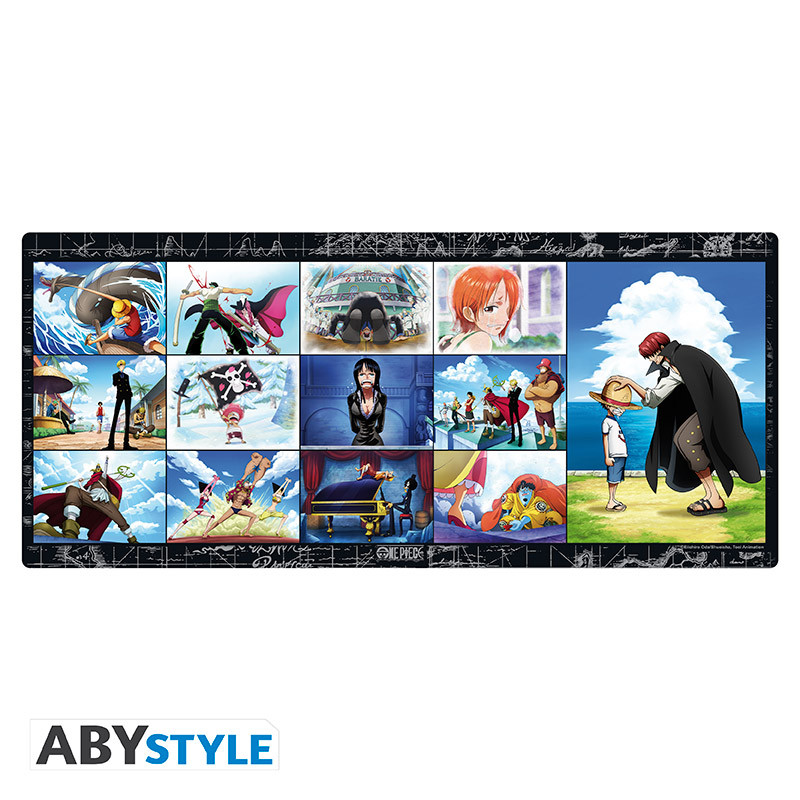 ONE PIECE Mousepad XXL Strawhat Crew memories (90x40cm)
