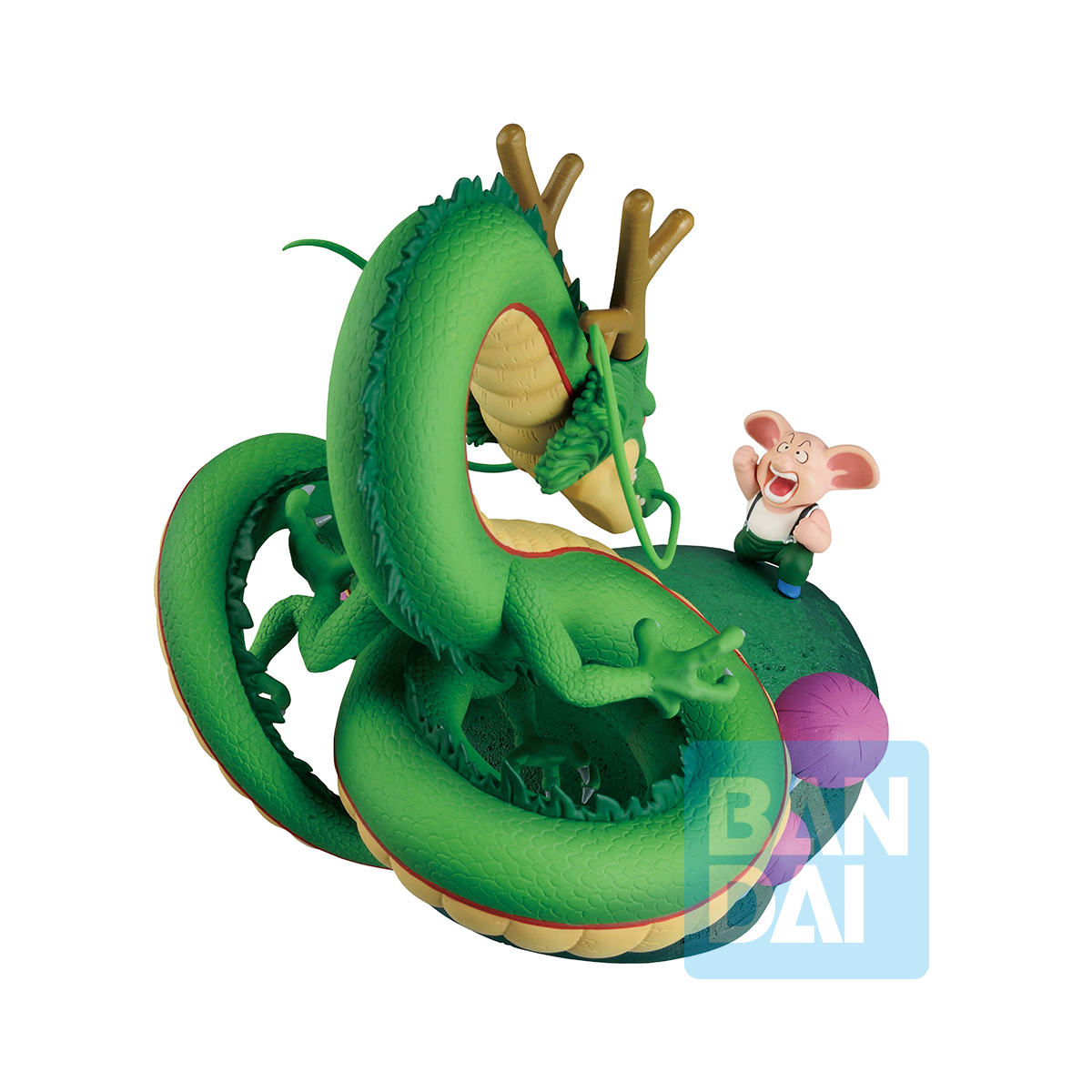 Dragon Ball Dragon History II Ichibansho Statue Oolong & Shenron 14cm - Afbeelding 3