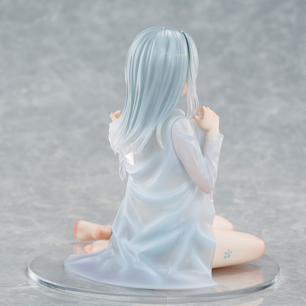 Original Character PVC Statue 1/7 Silver-Haired Girl Sky Blue Morning Special Outfit Ver. by Fuumi Illustration 16 cm - Afbeelding 7