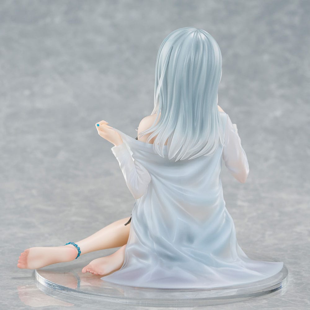 Original Character PVC Statue 1/7 Silver-Haired Girl Sky Blue Morning Special Outfit Ver. by Fuumi Illustration 16 cm - Afbeelding 6