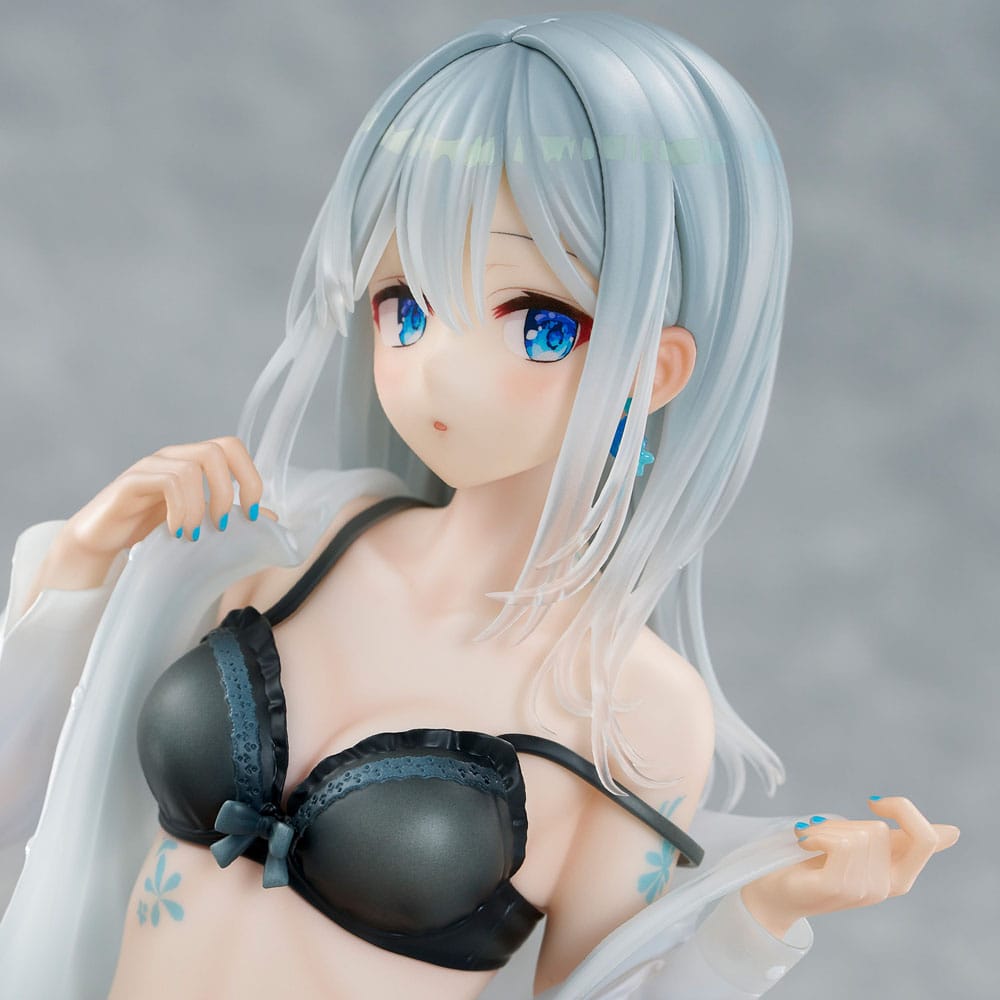 Original Character PVC Statue 1/7 Silver-Haired Girl Sky Blue Morning Special Outfit Ver. by Fuumi Illustration 16 cm - Afbeelding 11