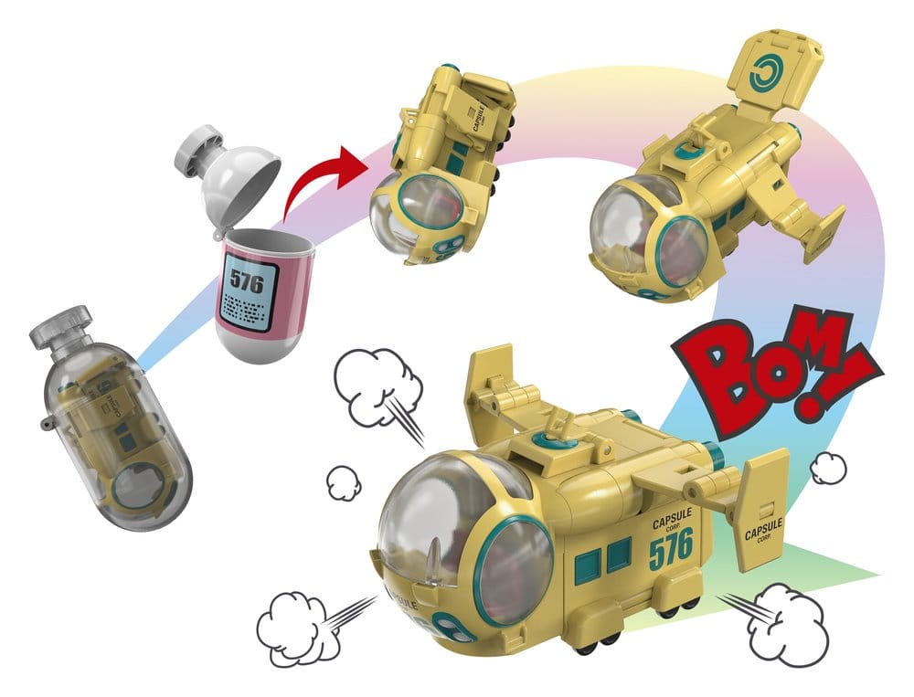Dragon Ball Z Changearts Action Figure Hoi-Poi Capsule No. 576 Bulma's Airplane 8 cm - Afbeelding 2