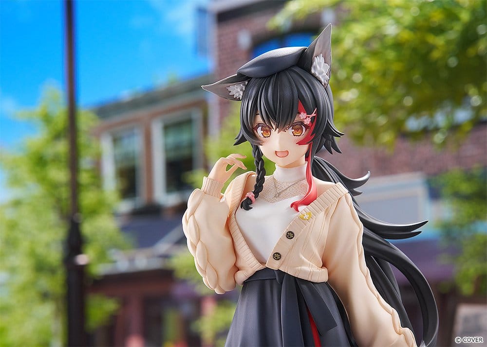 Hololive Production G.S. Collection PVC Figure 1/7 Ookami Mio Date Style - Street Outfit Ver. 24 cm - Afbeelding 4