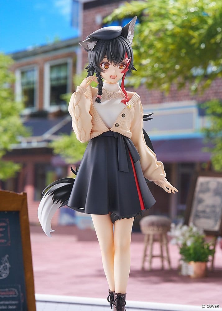 Hololive Production G.S. Collection PVC Figure 1/7 Ookami Mio Date Style - Street Outfit Ver. 24 cm - Afbeelding 6