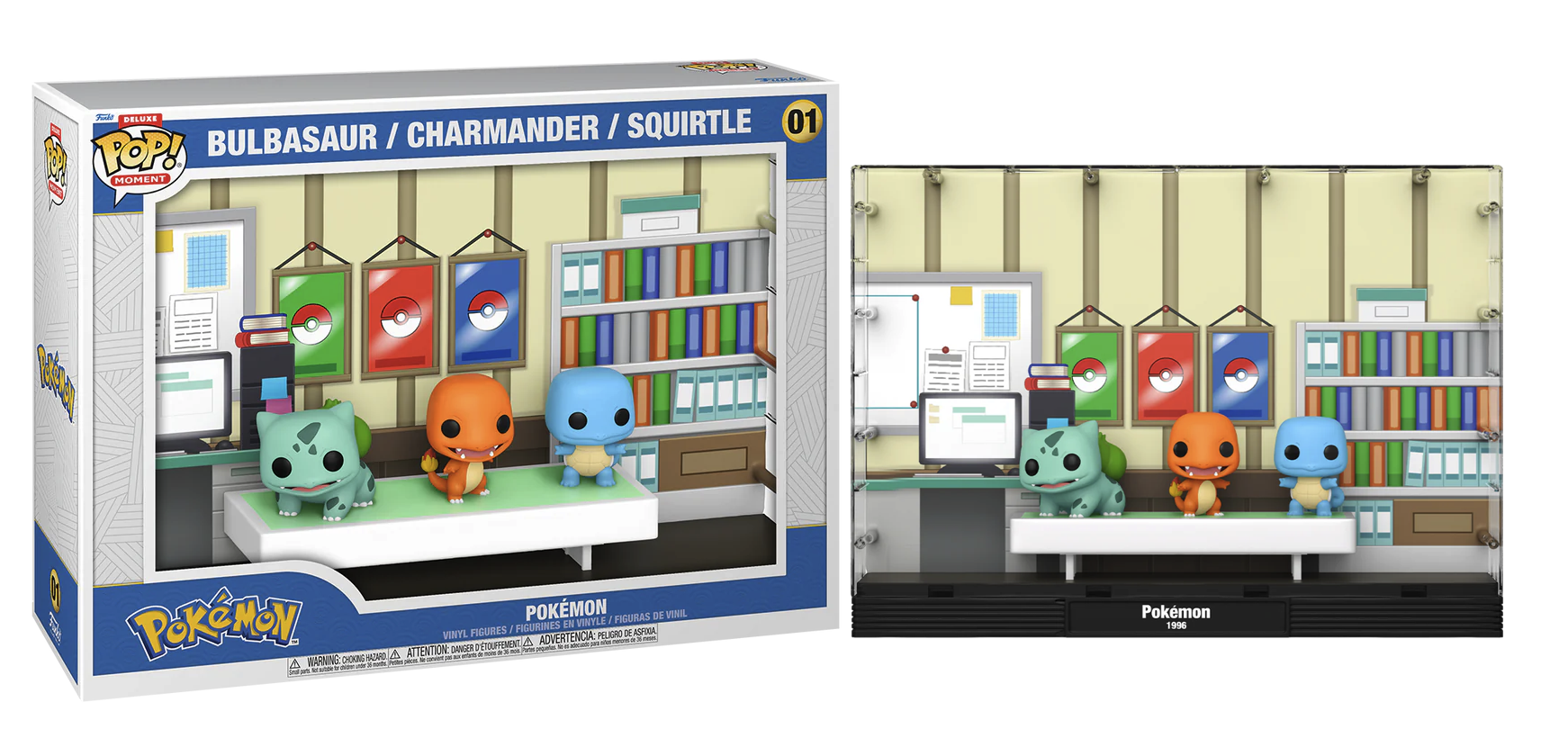 POKEMON - POP MOMENTS Deluxe N°01 - Pokemon Starters 1996