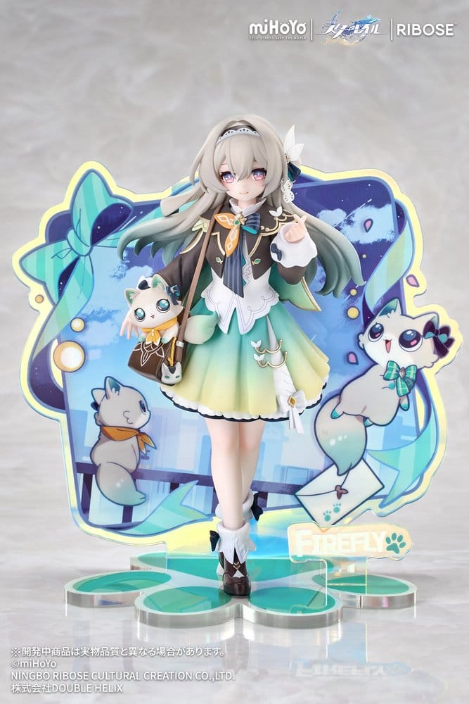 Honkai: Star Rail Rise Up+ Chibi Cat Series Mini Figure Firefly Ver. 18 cm