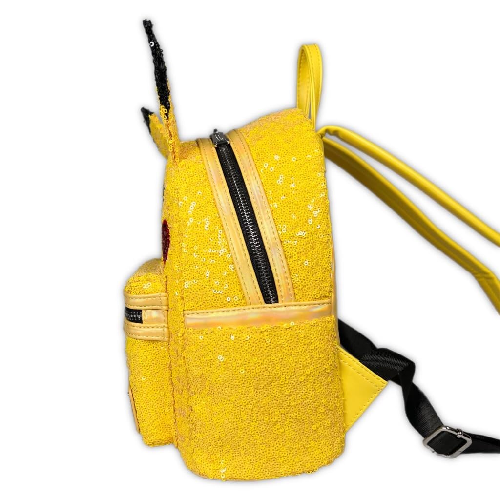 Pokémon Sequin Pikachu Cosplay Mini Backpack - Afbeelding 2
