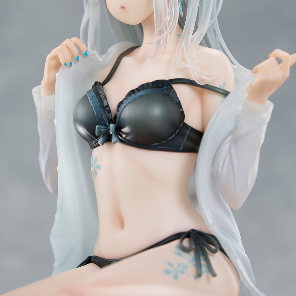 Original Character PVC Statue 1/7 Silver-Haired Girl Sky Blue Morning Special Outfit Ver. by Fuumi Illustration 16 cm - Afbeelding 12