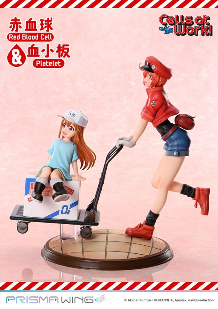 Cells at Work Prisma Wing PVC Statue Red Blood Cell & Platelet 26 cm - Afbeelding 5