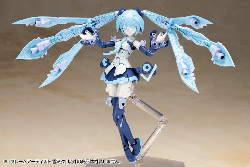Frame Arms Plastic Model Kit 1/100 Frame Artist Snow Miku 16 cm - Afbeelding 6