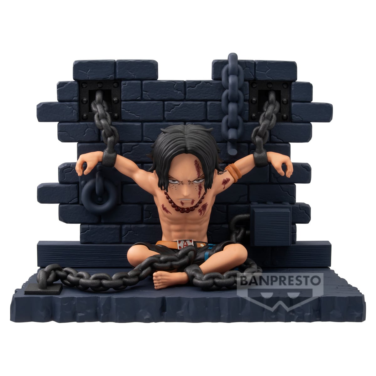 One Piece World Collectable Figure Mini Figure Portgas D. Ace (Impel Down) 8 cm