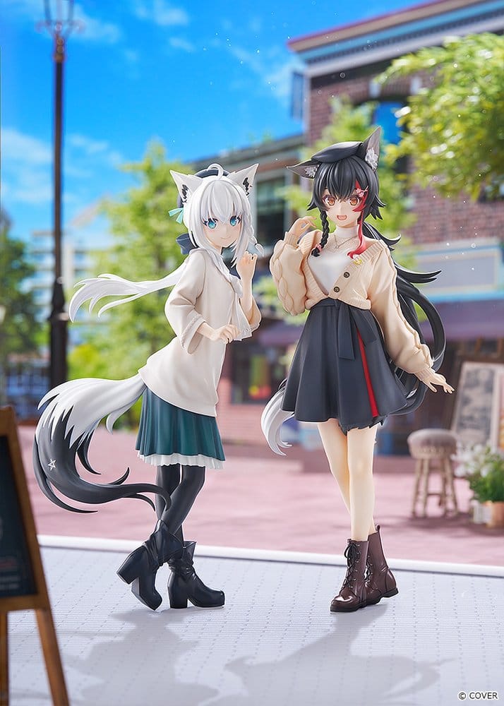 Hololive Production G.S. Collection PVC Figure 1/7 Ookami Mio Date Style - Street Outfit Ver. 24 cm - Afbeelding 5