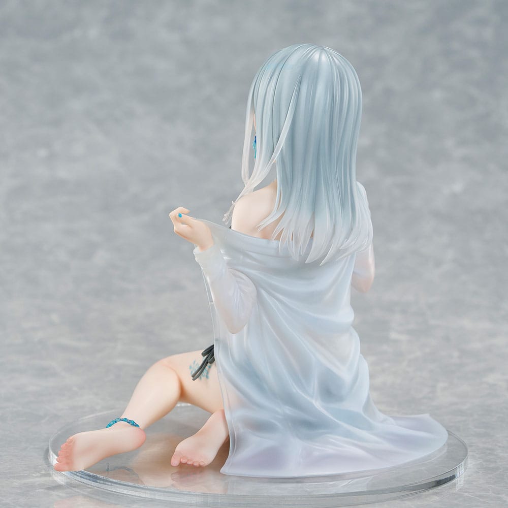 Original Character PVC Statue 1/7 Silver-Haired Girl Sky Blue Morning Special Outfit Ver. by Fuumi Illustration 16 cm - Afbeelding 5