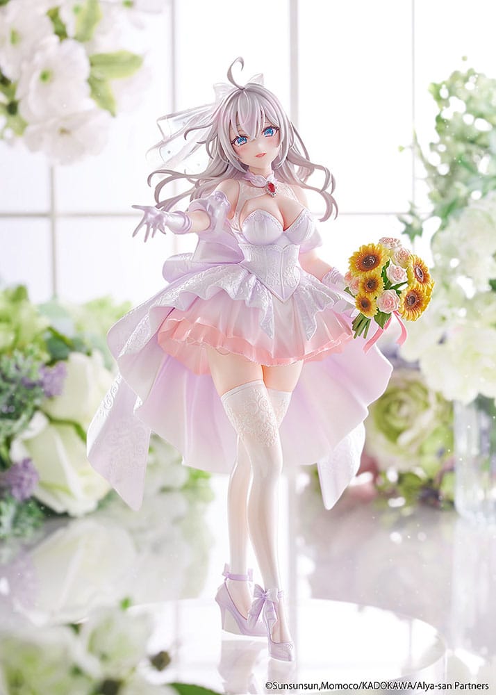 Alya Sometimes Hides Her Feelings in Russian Statue 1/7 Alisa Mikhailovna Kujou Wedding Dress Ver. 24 cm - Afbeelding 5
