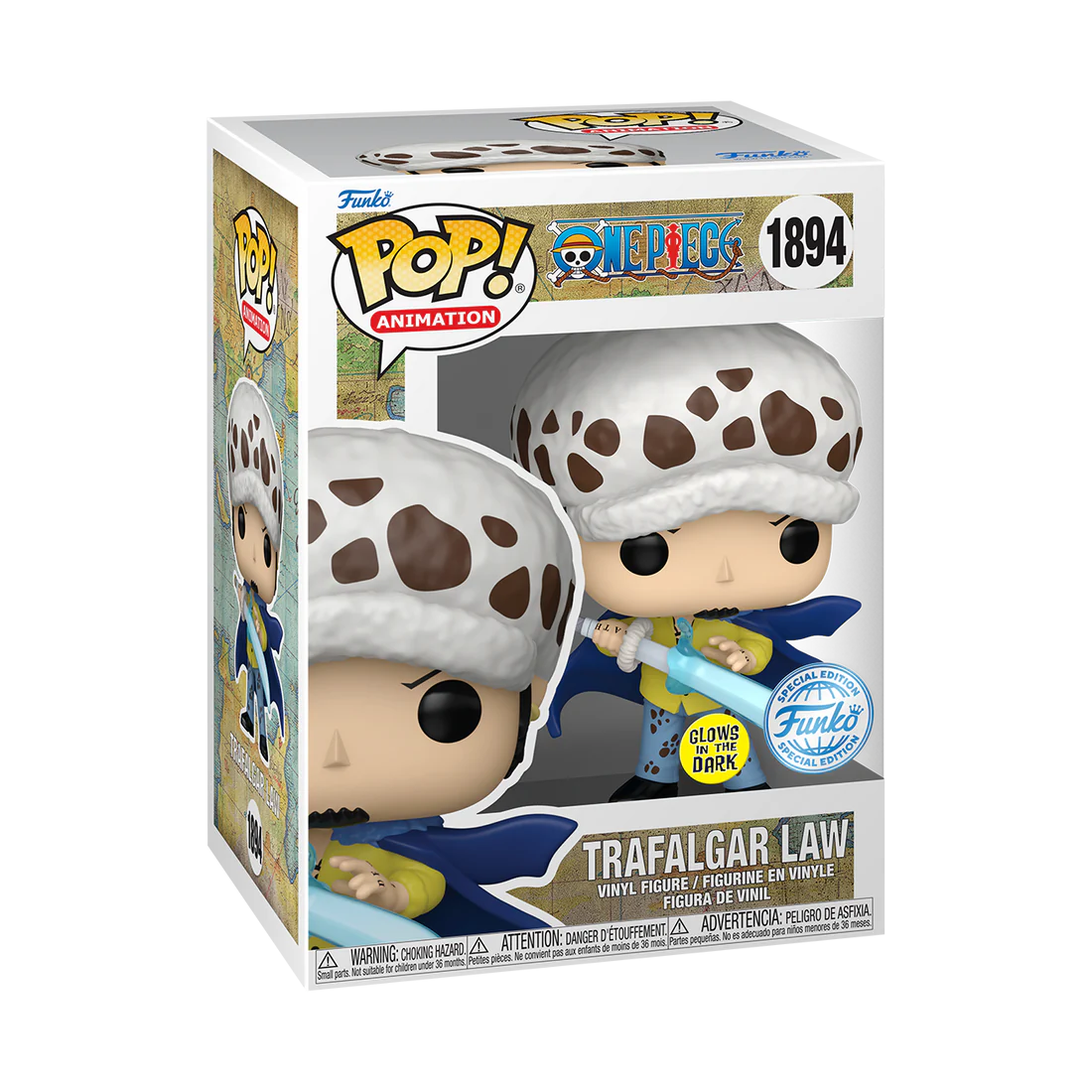 ONE PIECE - POP Animation N° 1894 - Law with Blue Anesthesia (GitD) - Afbeelding 2