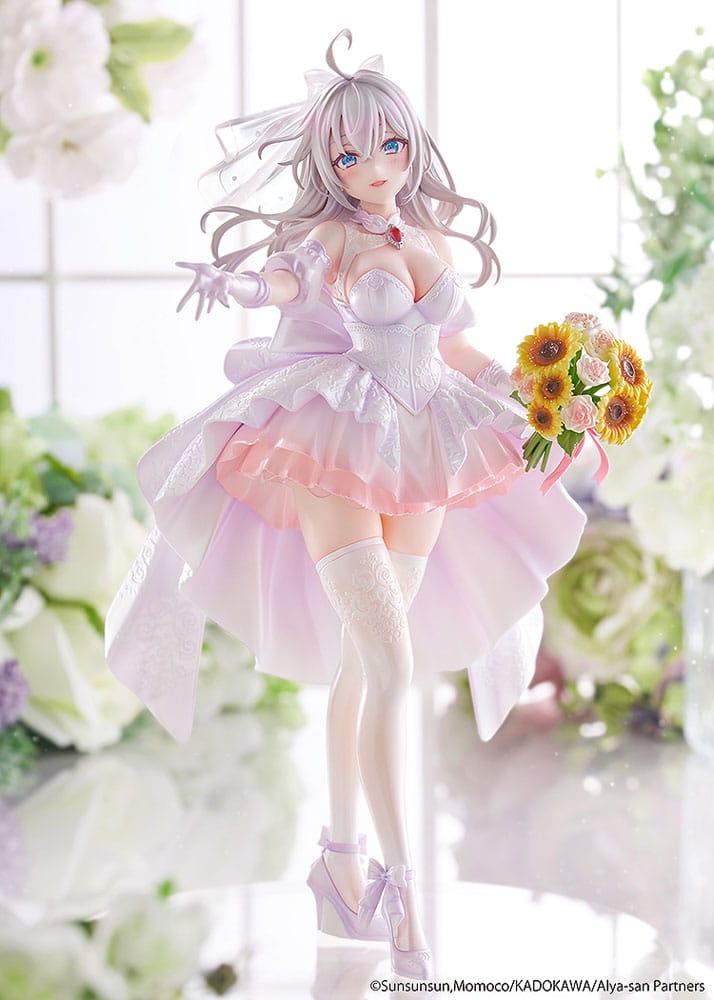 Alya Sometimes Hides Her Feelings in Russian Statue 1/7 Alisa Mikhailovna Kujou Wedding Dress Ver. 24 cm - Afbeelding 2