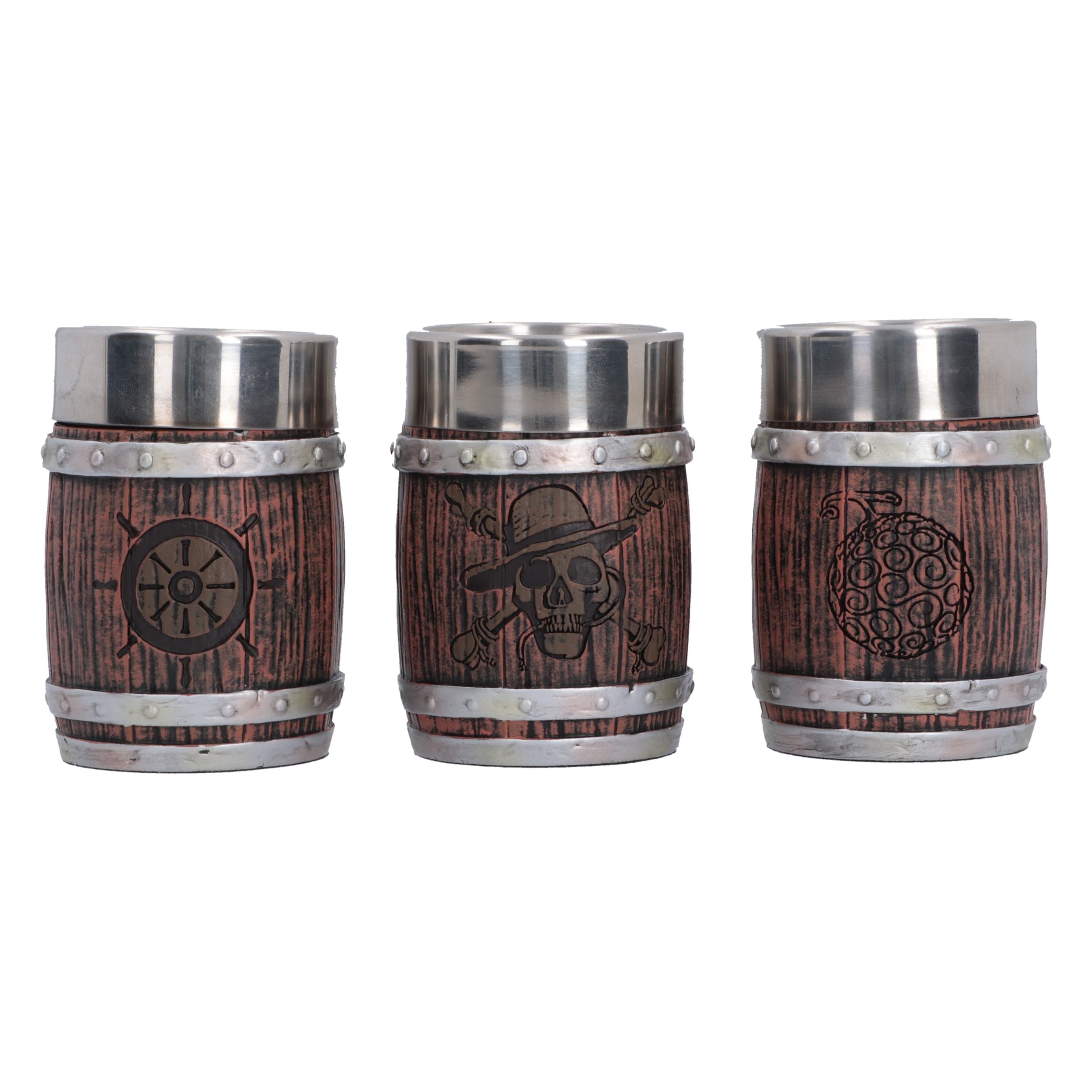 One Piece Set of 3 Shot Glasses Barrel