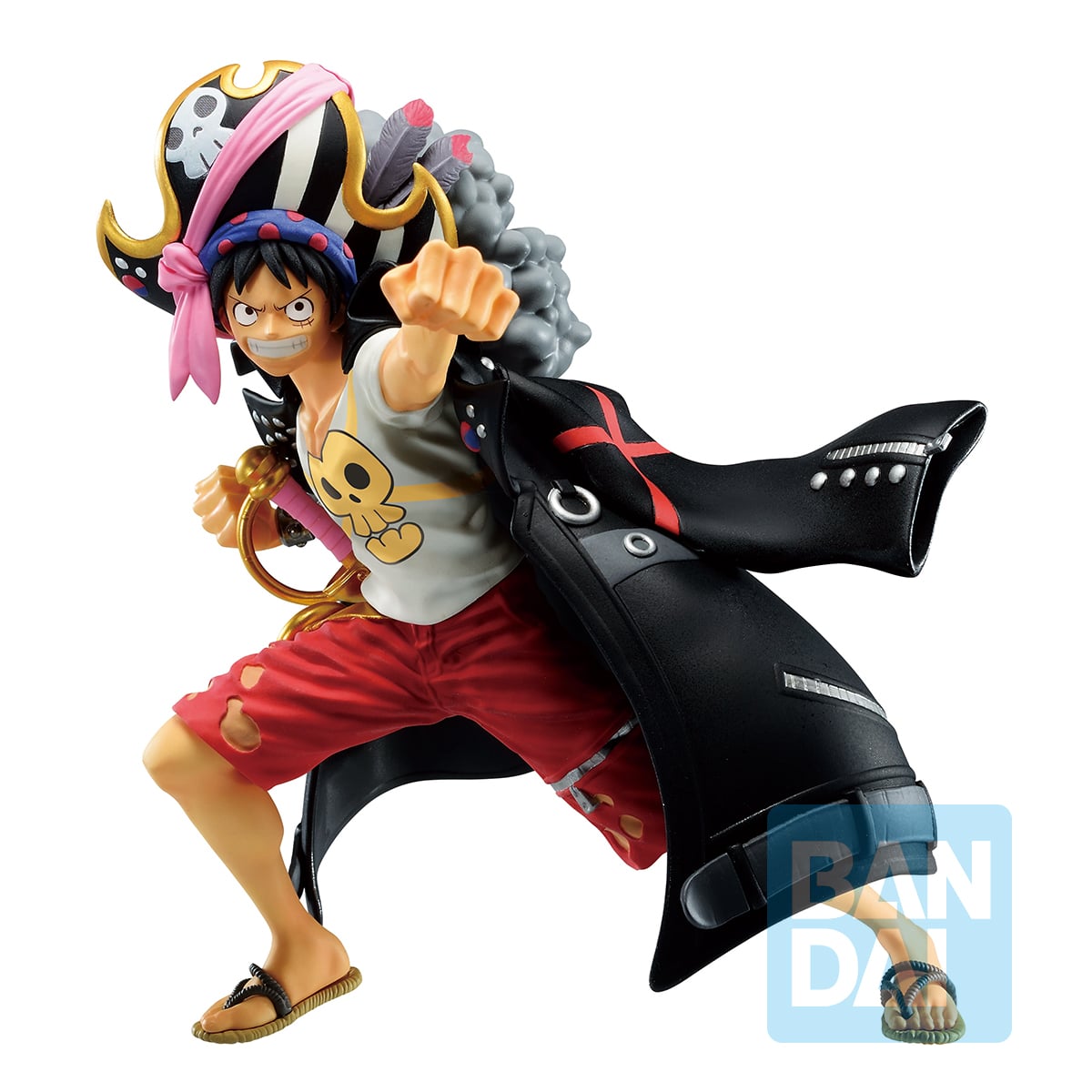 One Piece Ichibansho PVC Statue Monkey D. Luffy (Film Red) 12 cm