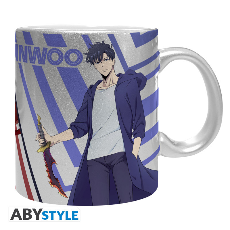 SOLO LEVELING Mug with silver finish Jinwoo & Igris