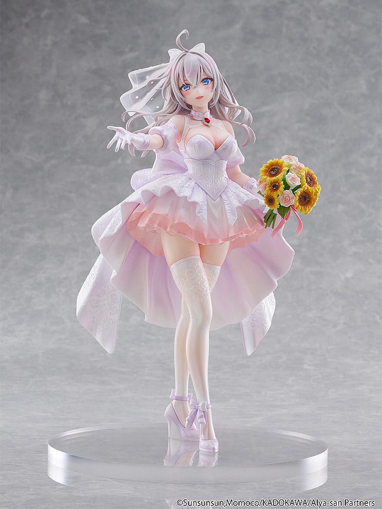 Alya Sometimes Hides Her Feelings in Russian Statue 1/7 Alisa Mikhailovna Kujou Wedding Dress Ver. 24 cm - Afbeelding 6