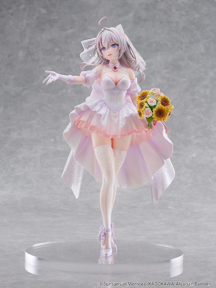 Alya Sometimes Hides Her Feelings in Russian Statue 1/7 Alisa Mikhailovna Kujou Wedding Dress Ver. 24 cm - Afbeelding 7