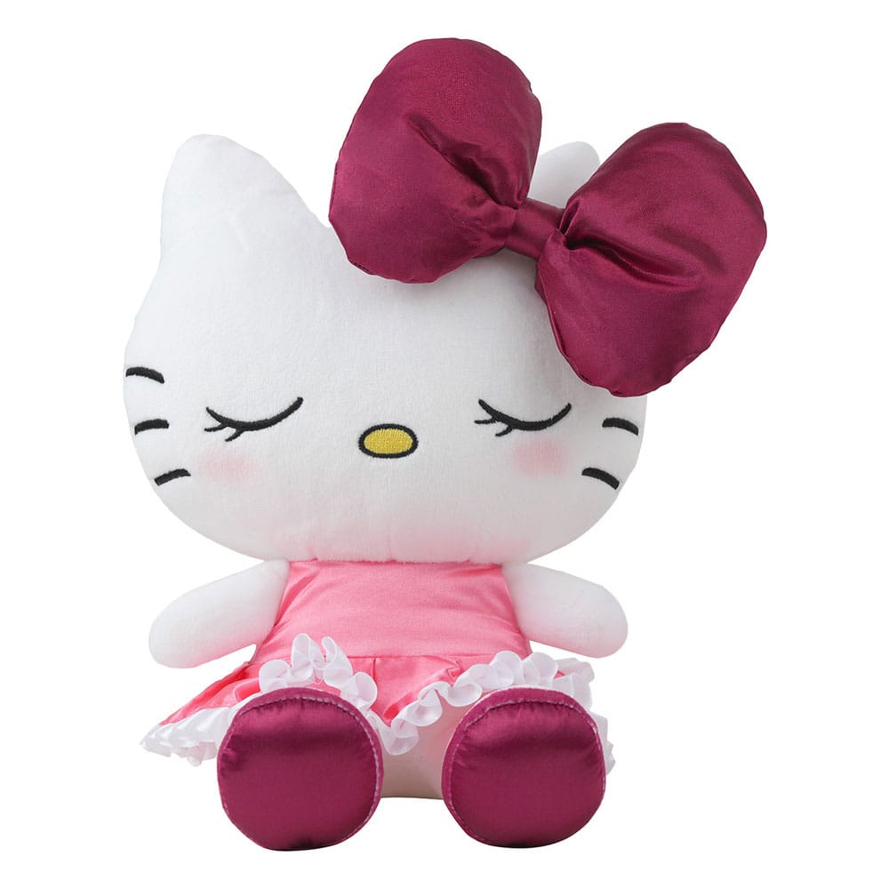 Sanrio  Plush Figure Hello Kitty Red Velvet Dress M 17 cm