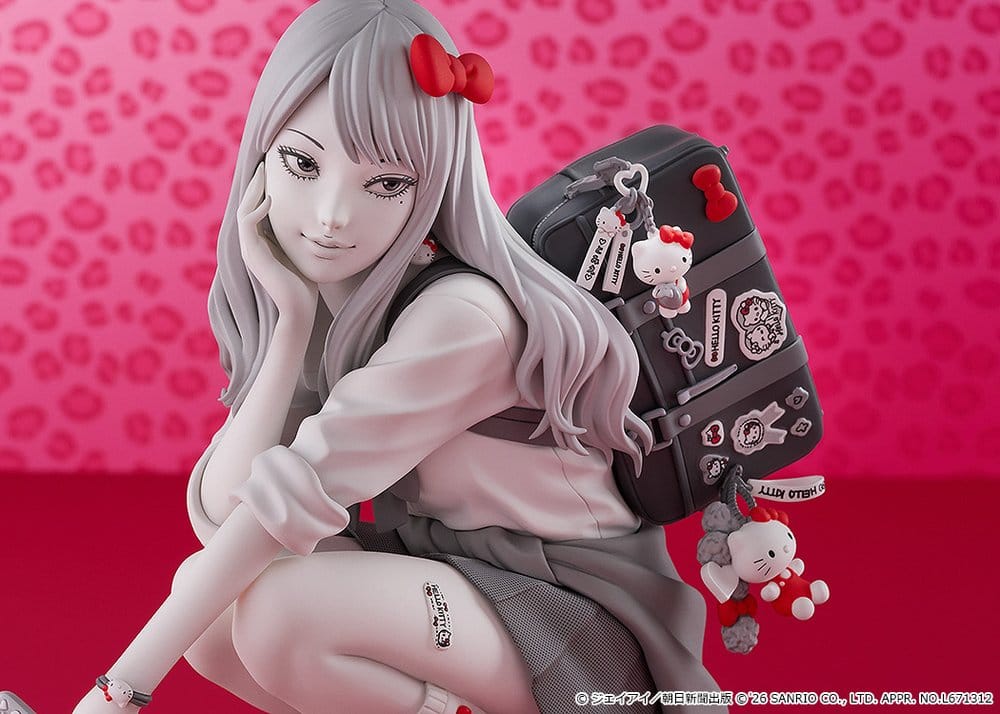 Junji Ito PVC Figure Gyaru Tomie x Hello Kitty 14 cm - Afbeelding 4
