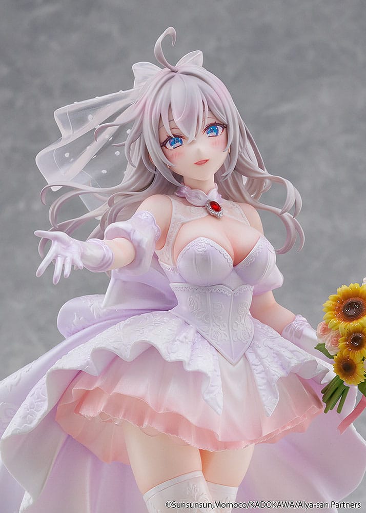 Alya Sometimes Hides Her Feelings in Russian Statue 1/7 Alisa Mikhailovna Kujou Wedding Dress Ver. 24 cm - Afbeelding 10